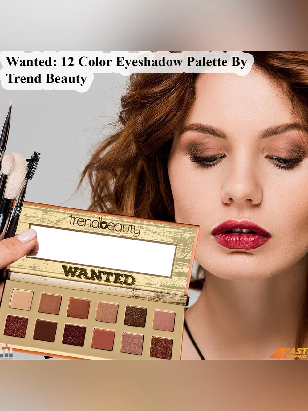 Wanted 12-Color Eyeshadow Palette — Warm Browns & Rose Tones
